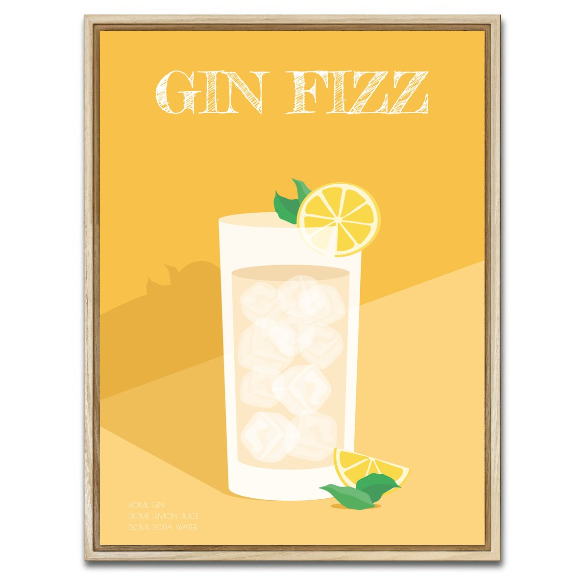 AUTO-MOCKUP WHITE | Gin Fizz | 1 Piece | Natural Framed Canvas | group=3x4