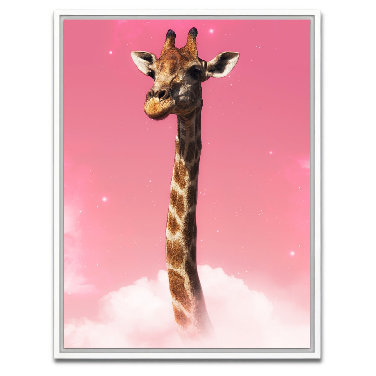 AUTO-MOCKUP WHITE | Giraffe | 1 Piece | White Framed Canvas | group=3x4