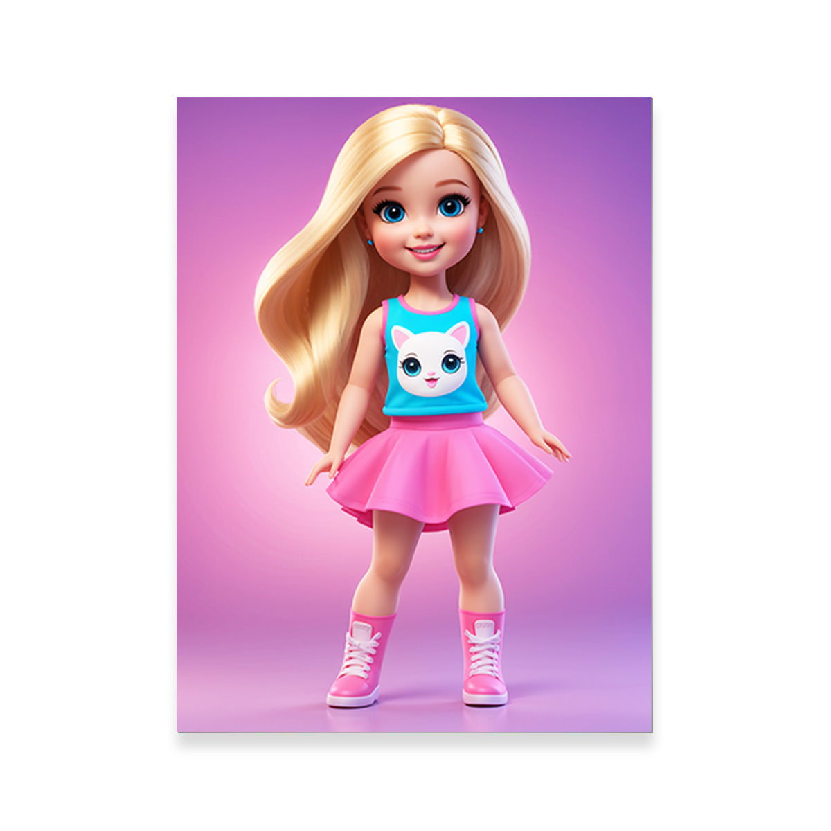 Girl Doll Wall Art
