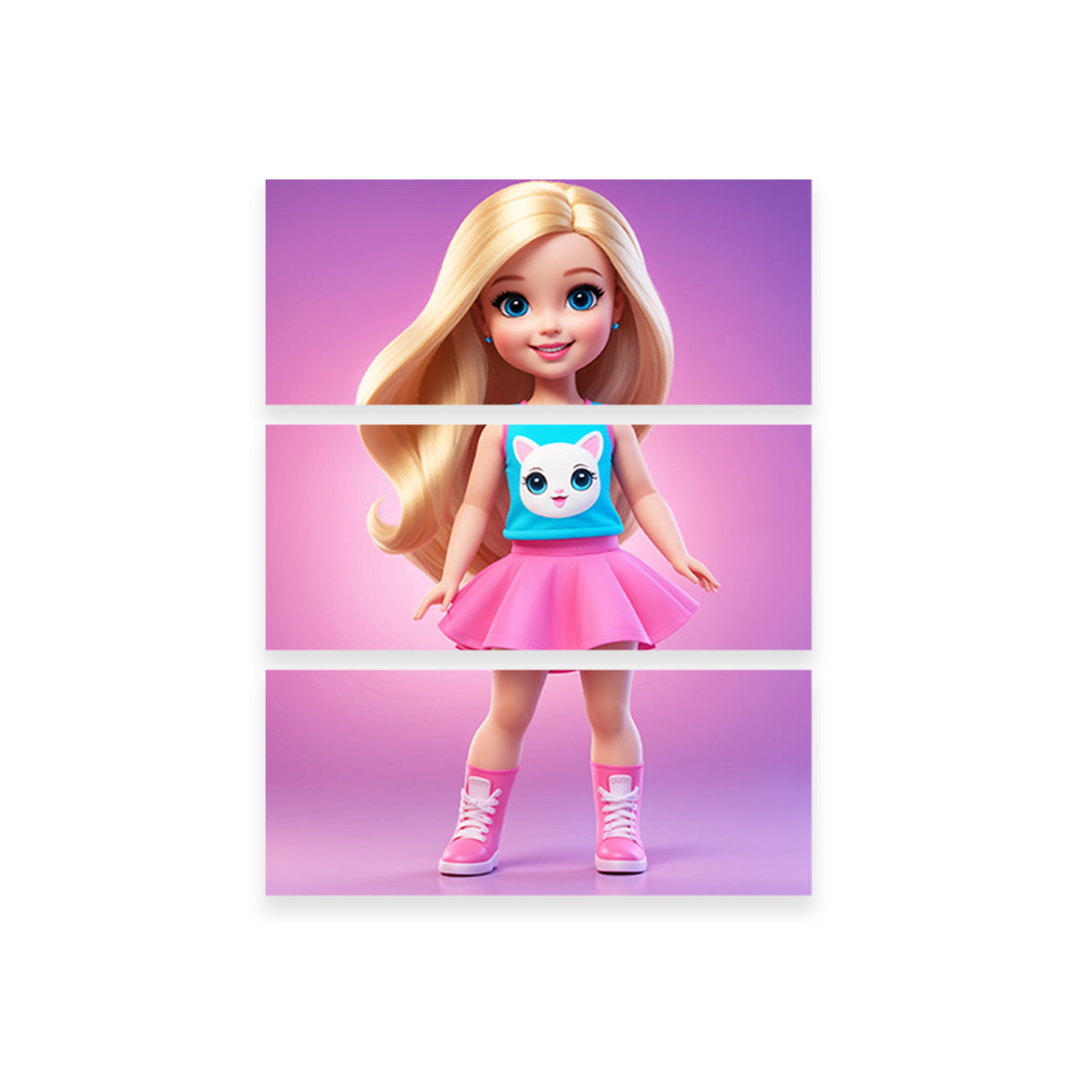 Girl Doll Wall Art