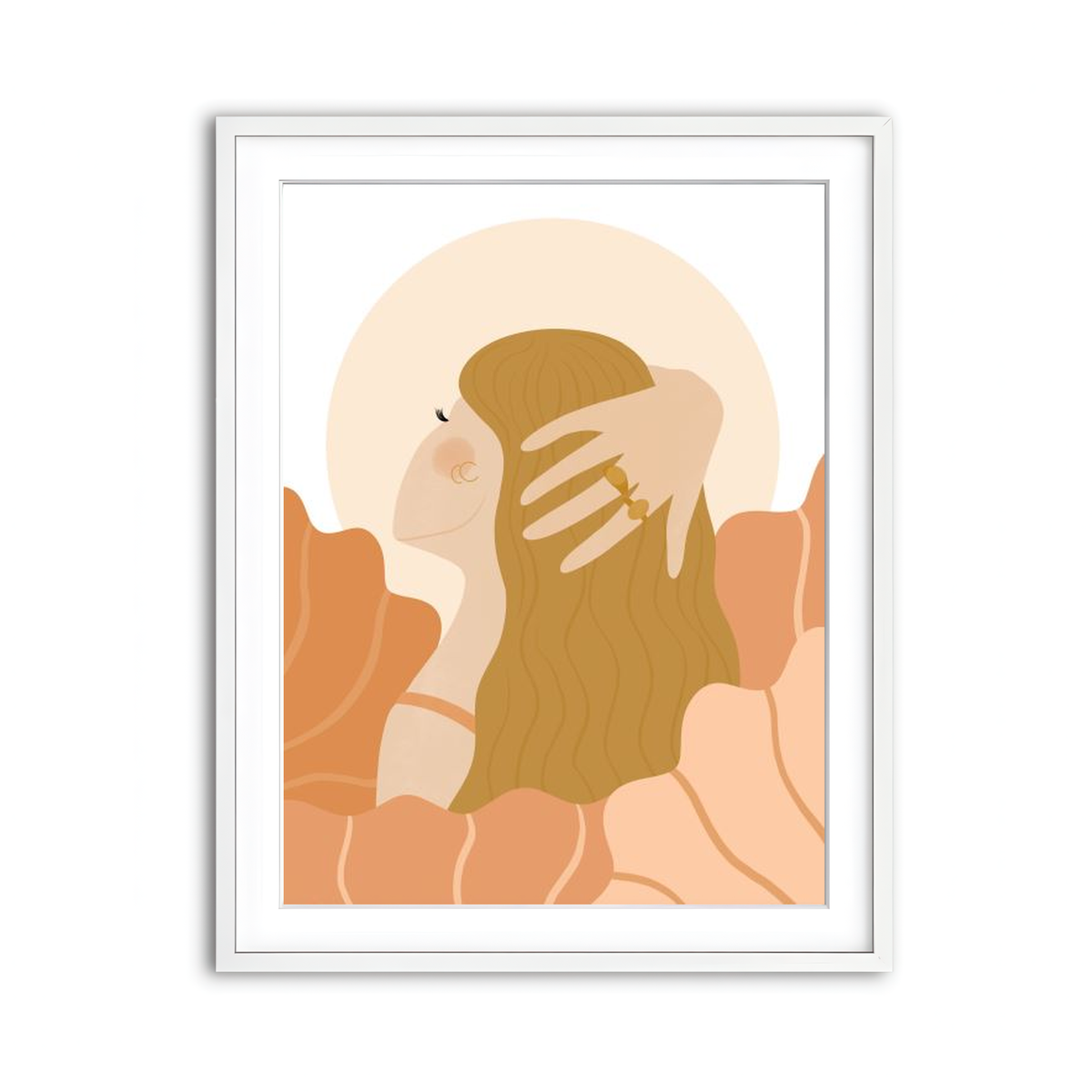 Framed Print 3x4 White