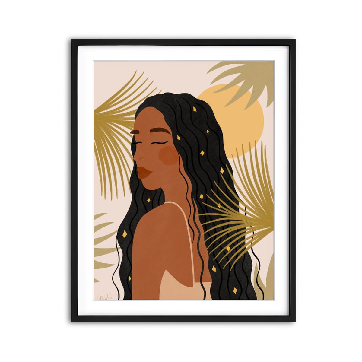 Framed Print 3x4 Black
