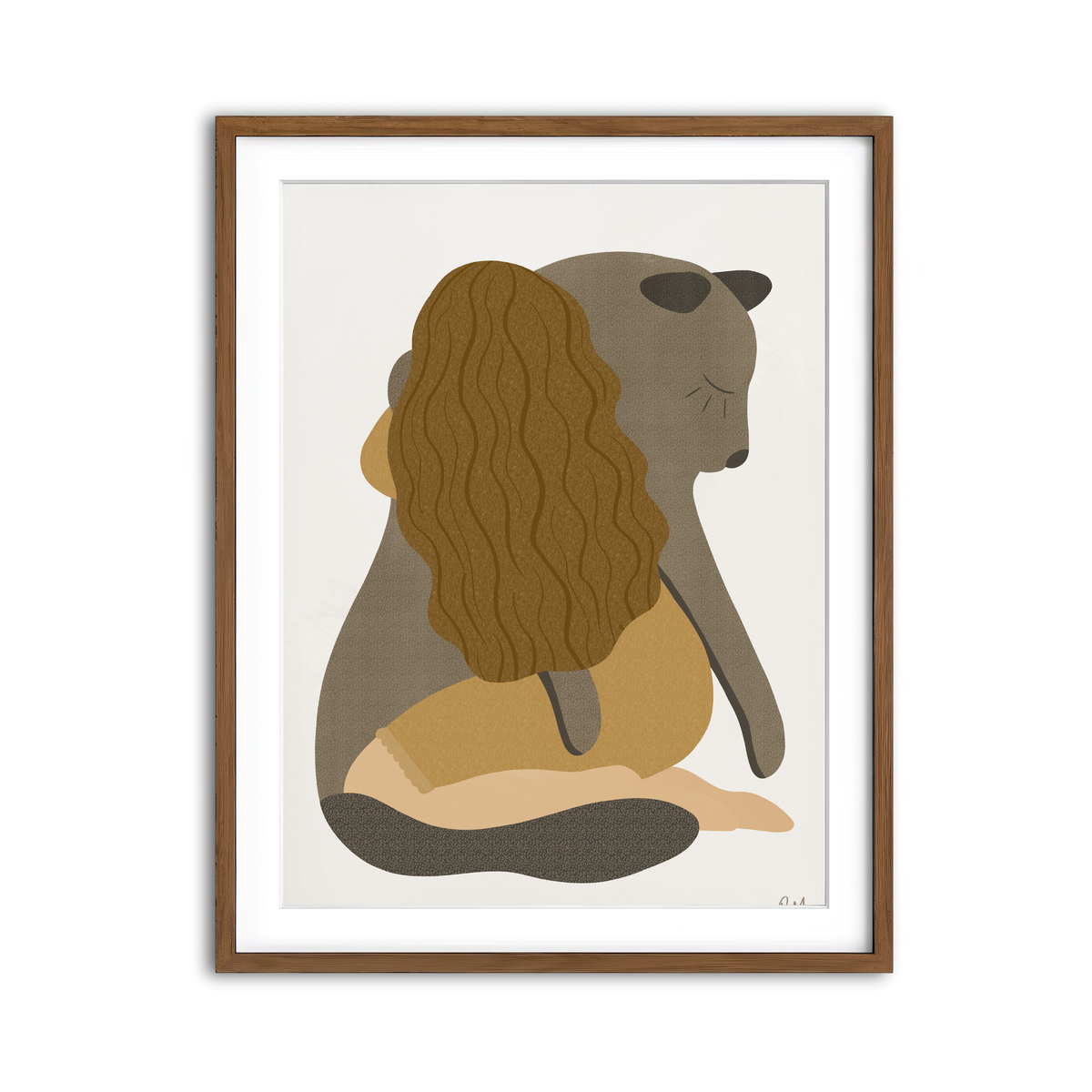 Framed Print 3x4 Walnut