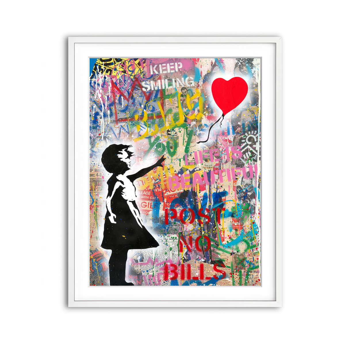 Framed Print 3x4 White