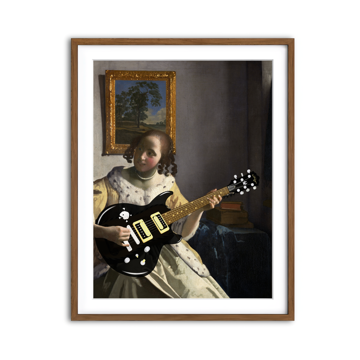 Framed Print 3x4 Walnut