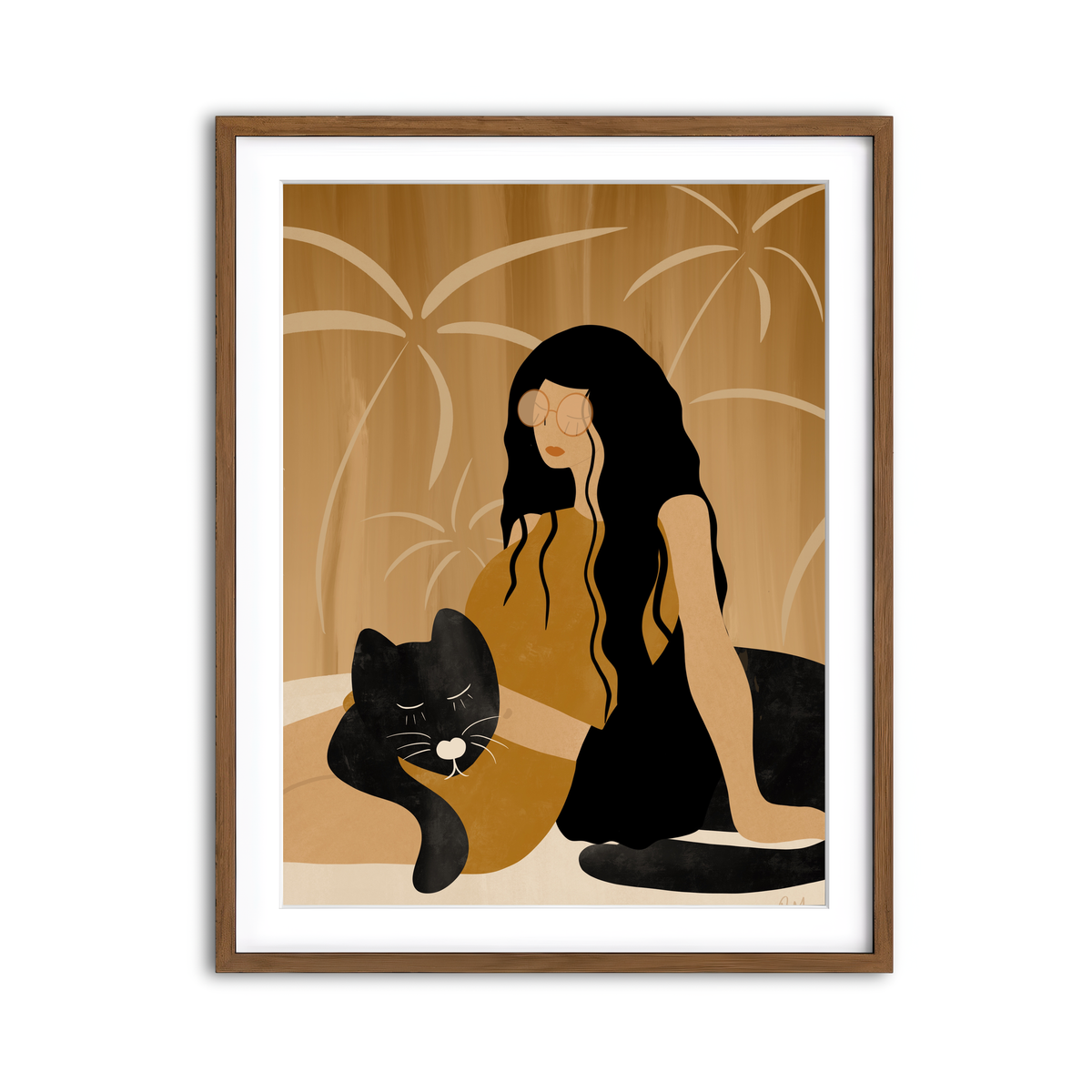 Framed Print 3x4 Walnut