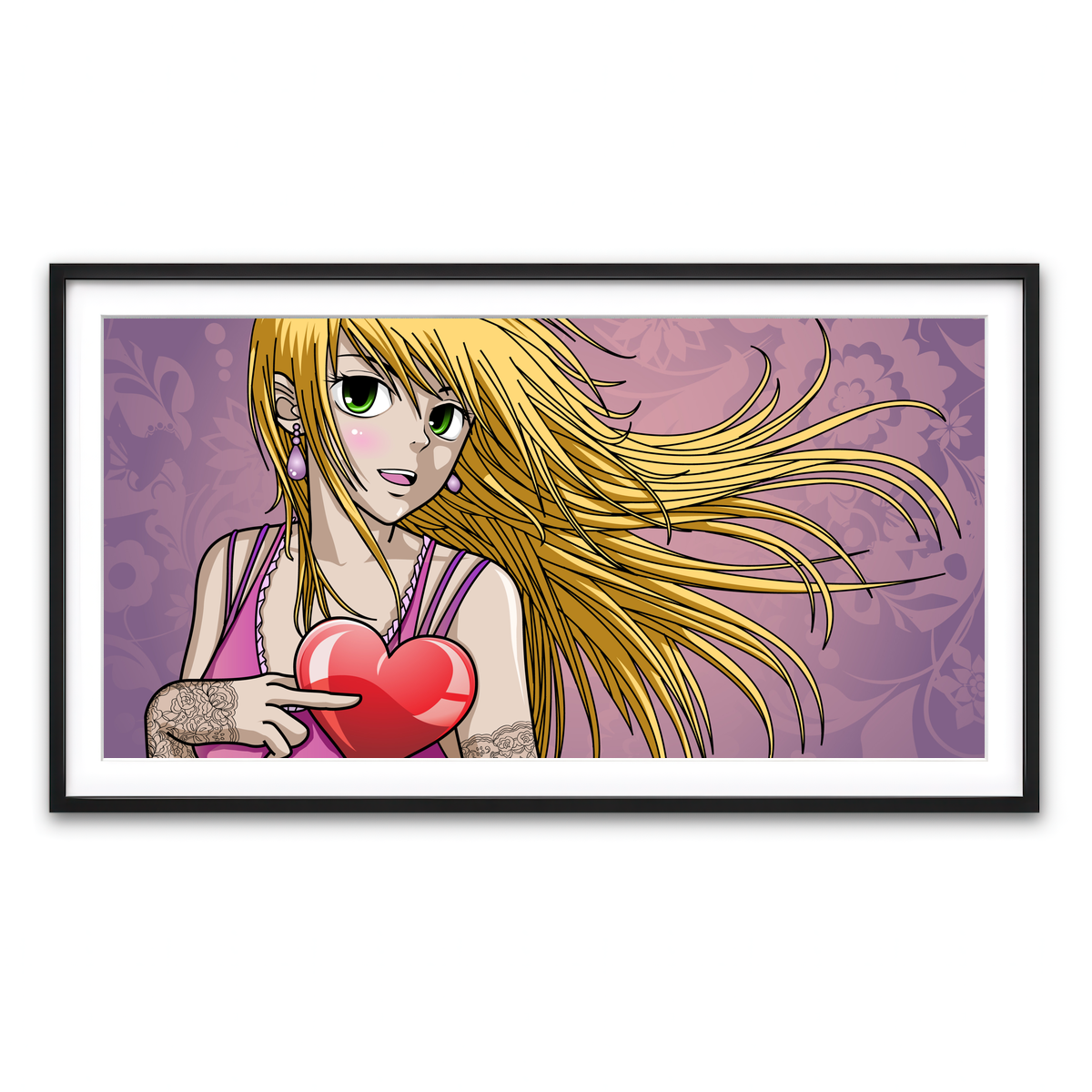 Framed Print 2x1 Black