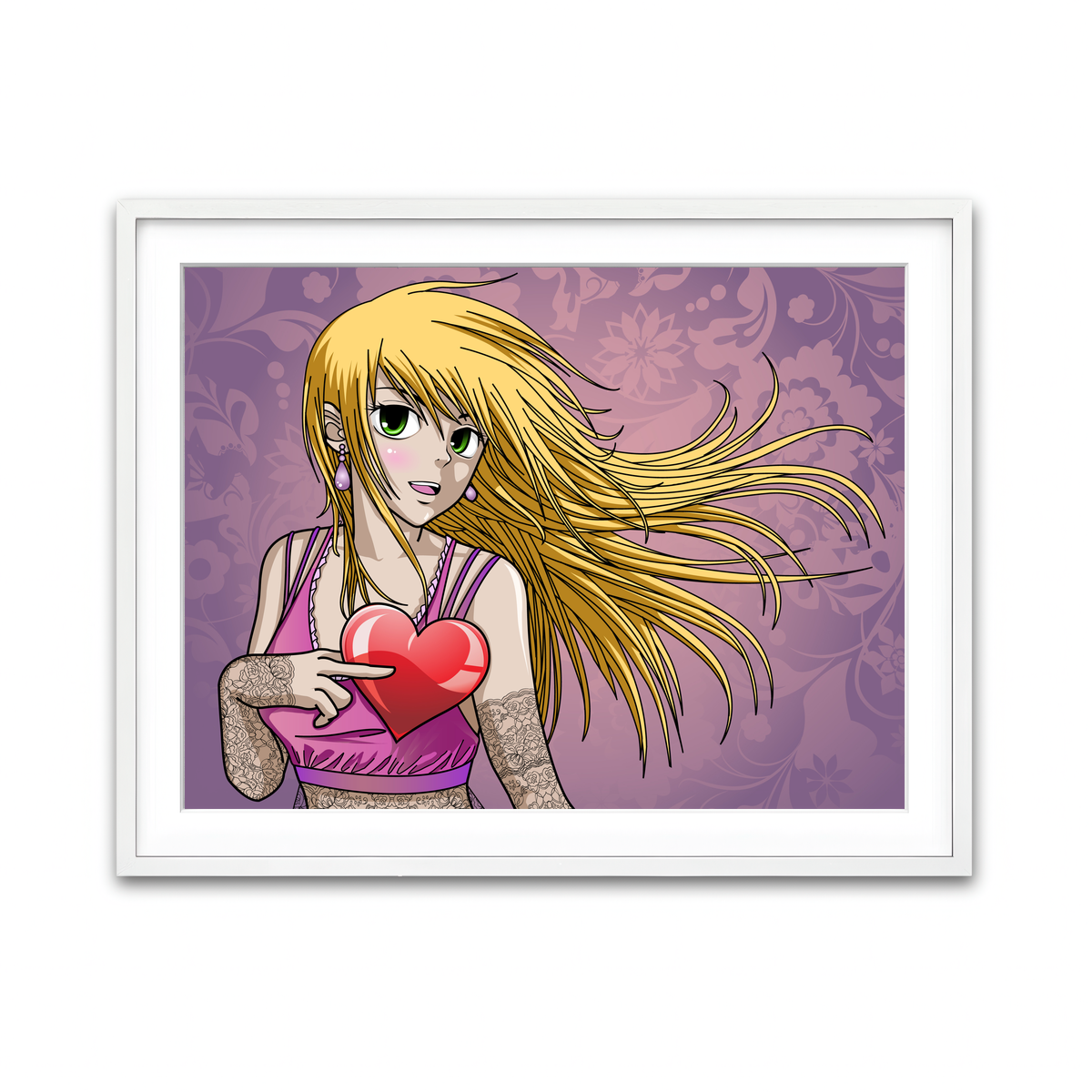 Framed Print 4x3 White