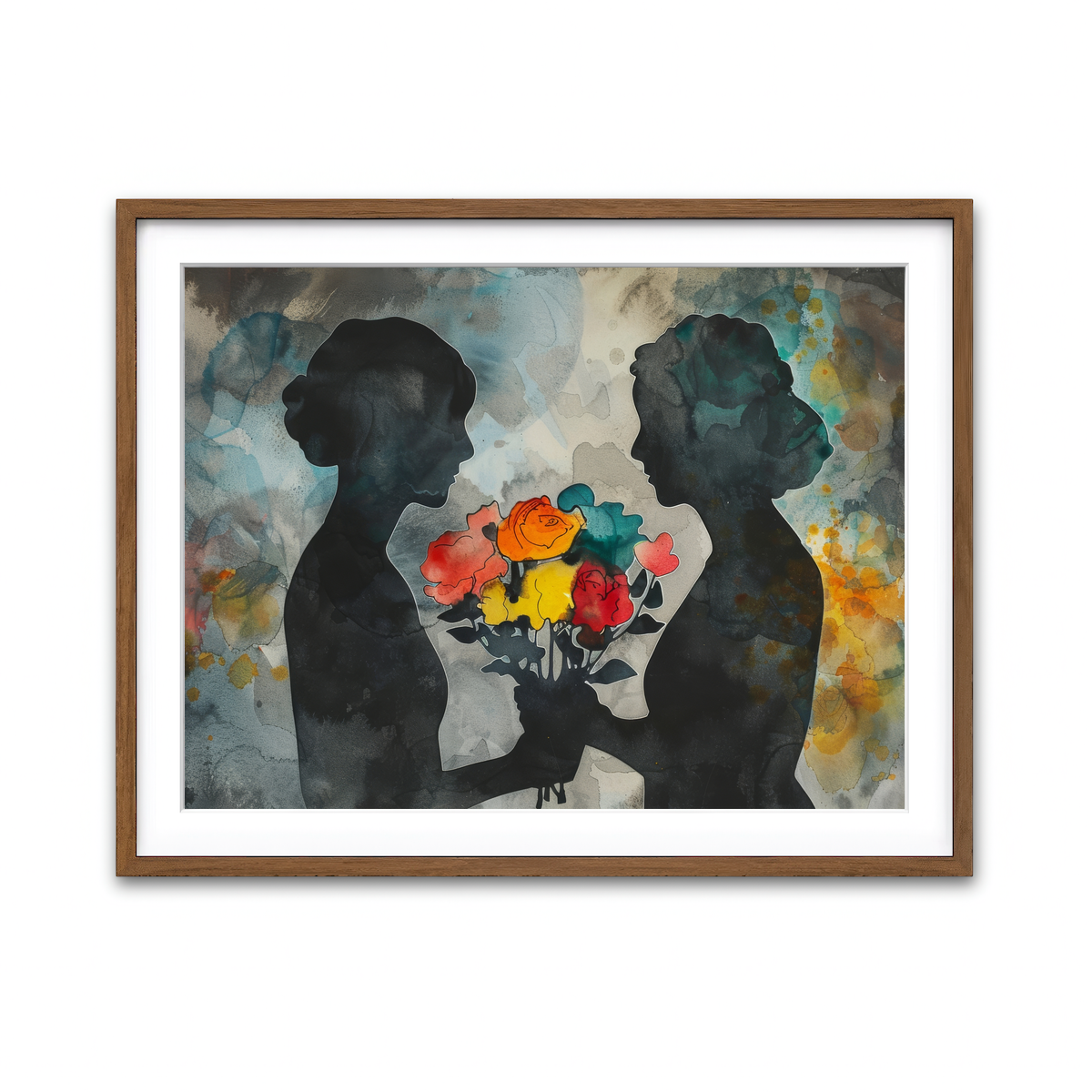 Framed Print 4x3 Walnut