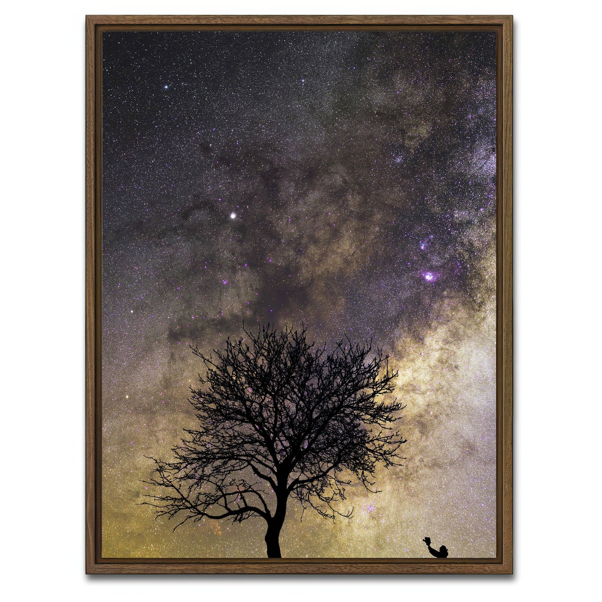 AUTO-MOCKUP WHITE | Give Life | 1 Piece | Walnut Framed Canvas | group=3x4