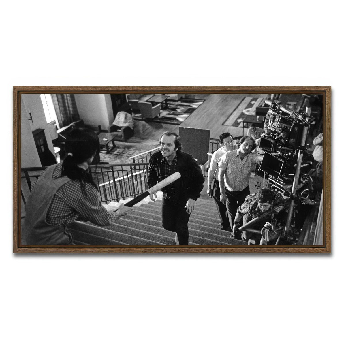 AUTO-MOCKUP WHITE | Give me the Bat | 1 Piece | Walnut Framed Canvas | group=2x1