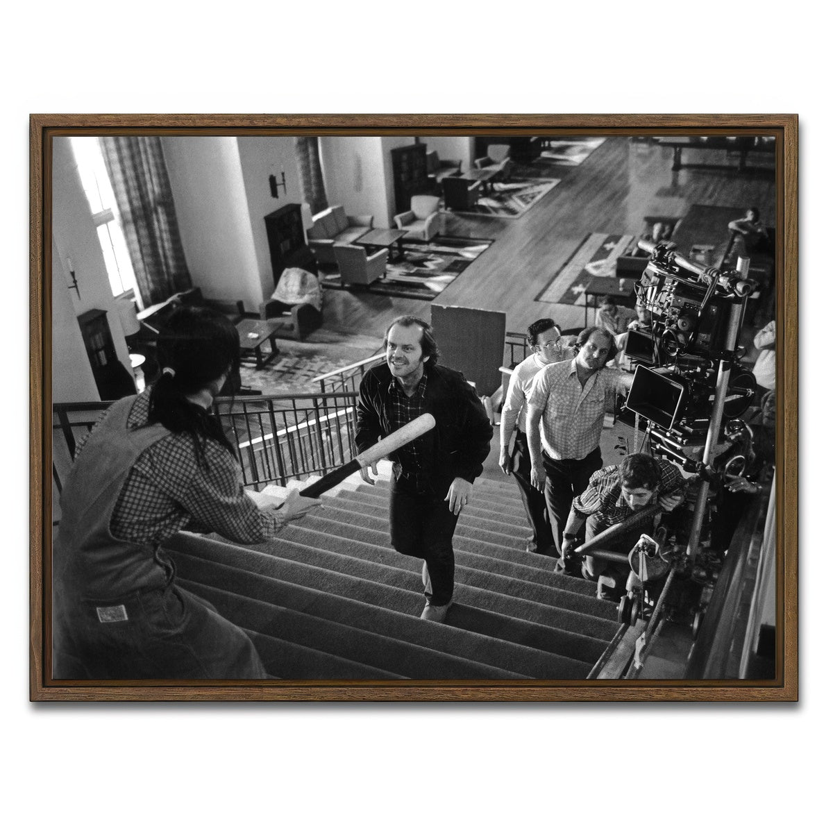 AUTO-MOCKUP WHITE | Give me the Bat | 1 Piece | Walnut Framed Canvas | group=4x3