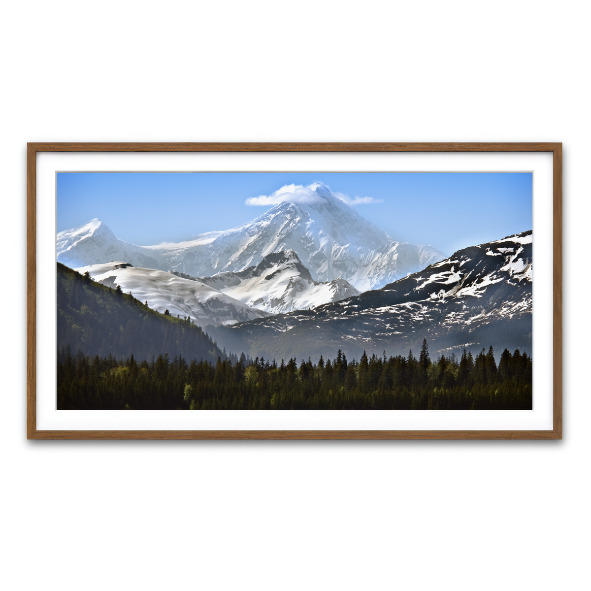 Framed Print 2x1 Walnut