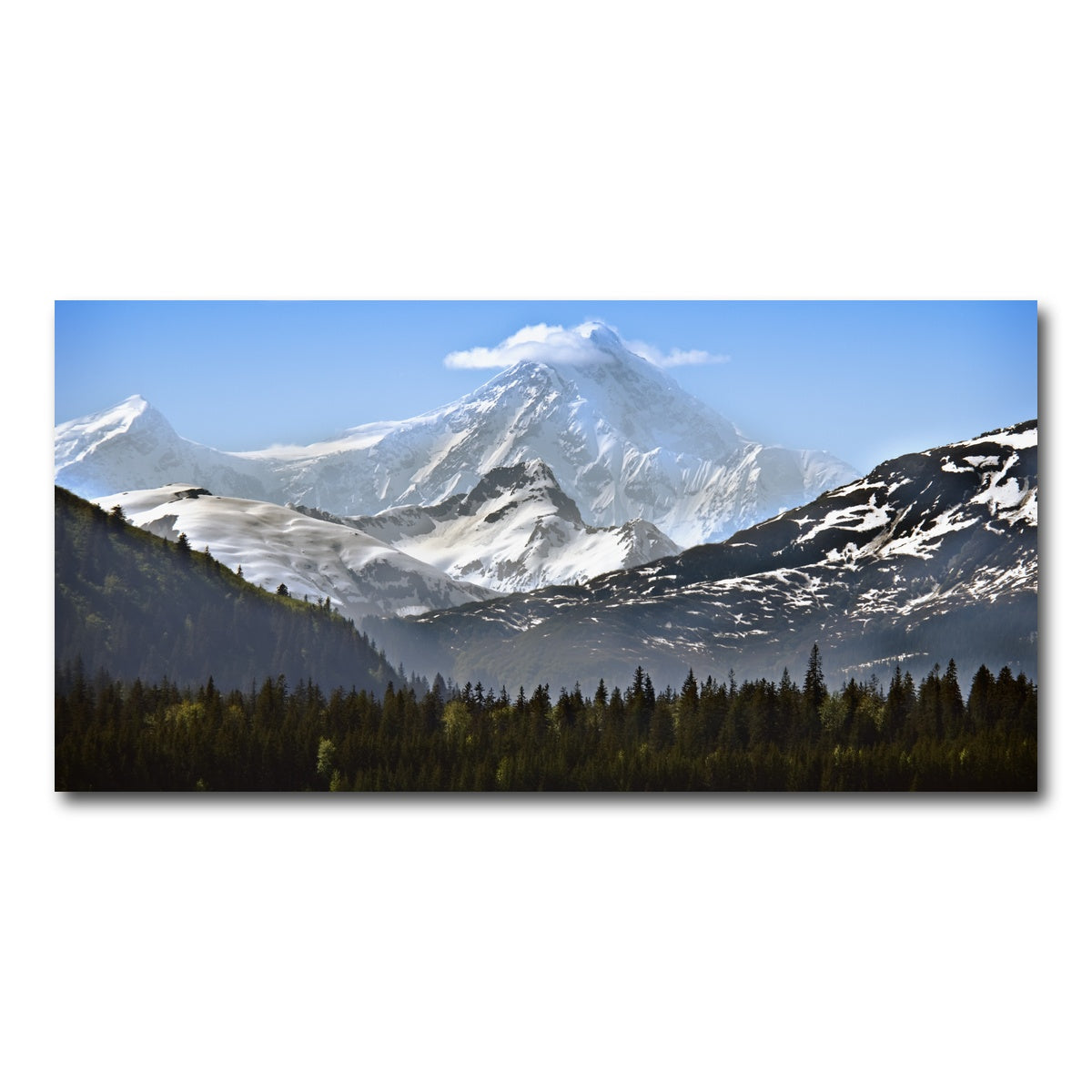 AUTO-MOCKUP WHITE | Glacier Bay National Park Alaska | 1 Piece | Gallery Wrap Canvas | group=2x1
