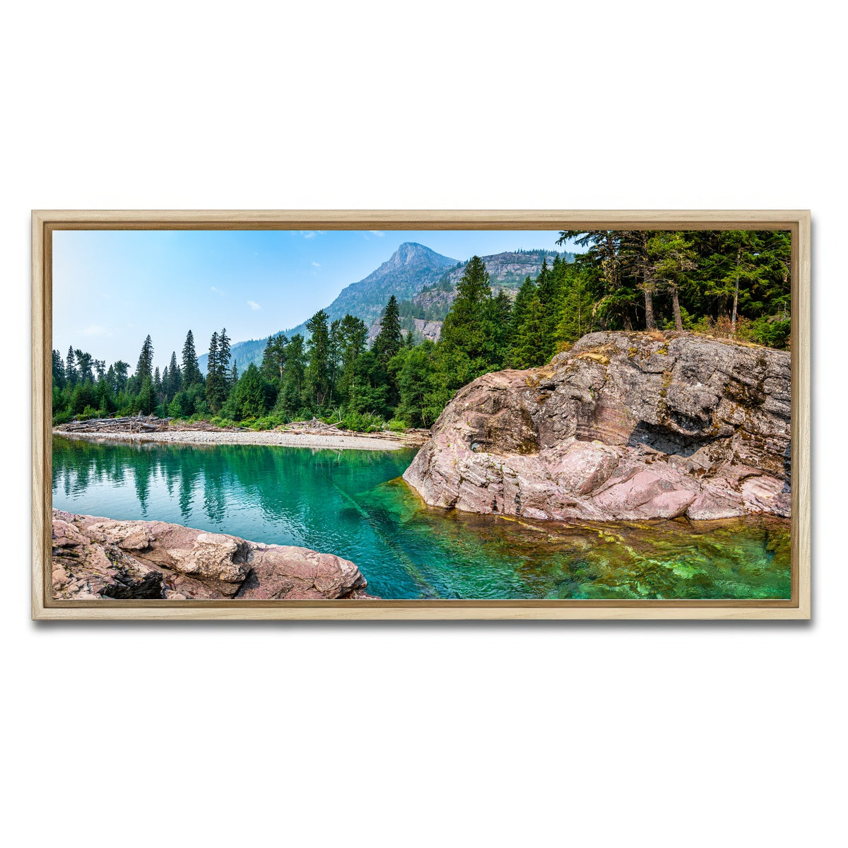 AUTO-MOCKUP WHITE | Glacier River | 1 Piece | Natural Framed Canvas | group=2x1