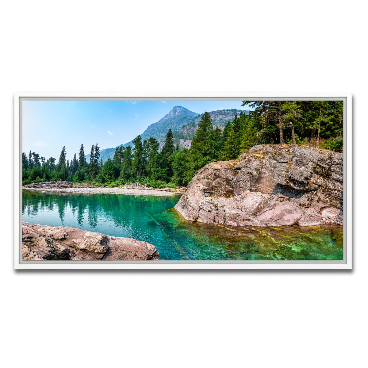 AUTO-MOCKUP WHITE | Glacier River | 1 Piece | White Framed Canvas | group=2x1