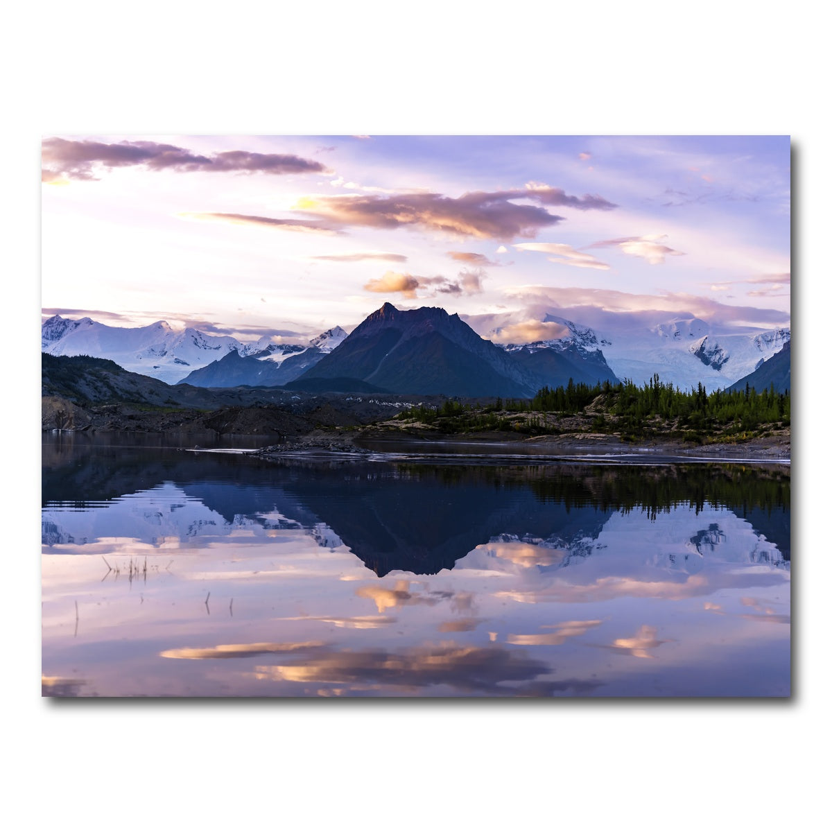 AUTO-MOCKUP WHITE | Glacier Sunset | 1 Piece | Gallery Wrap Canvas | group=4x3