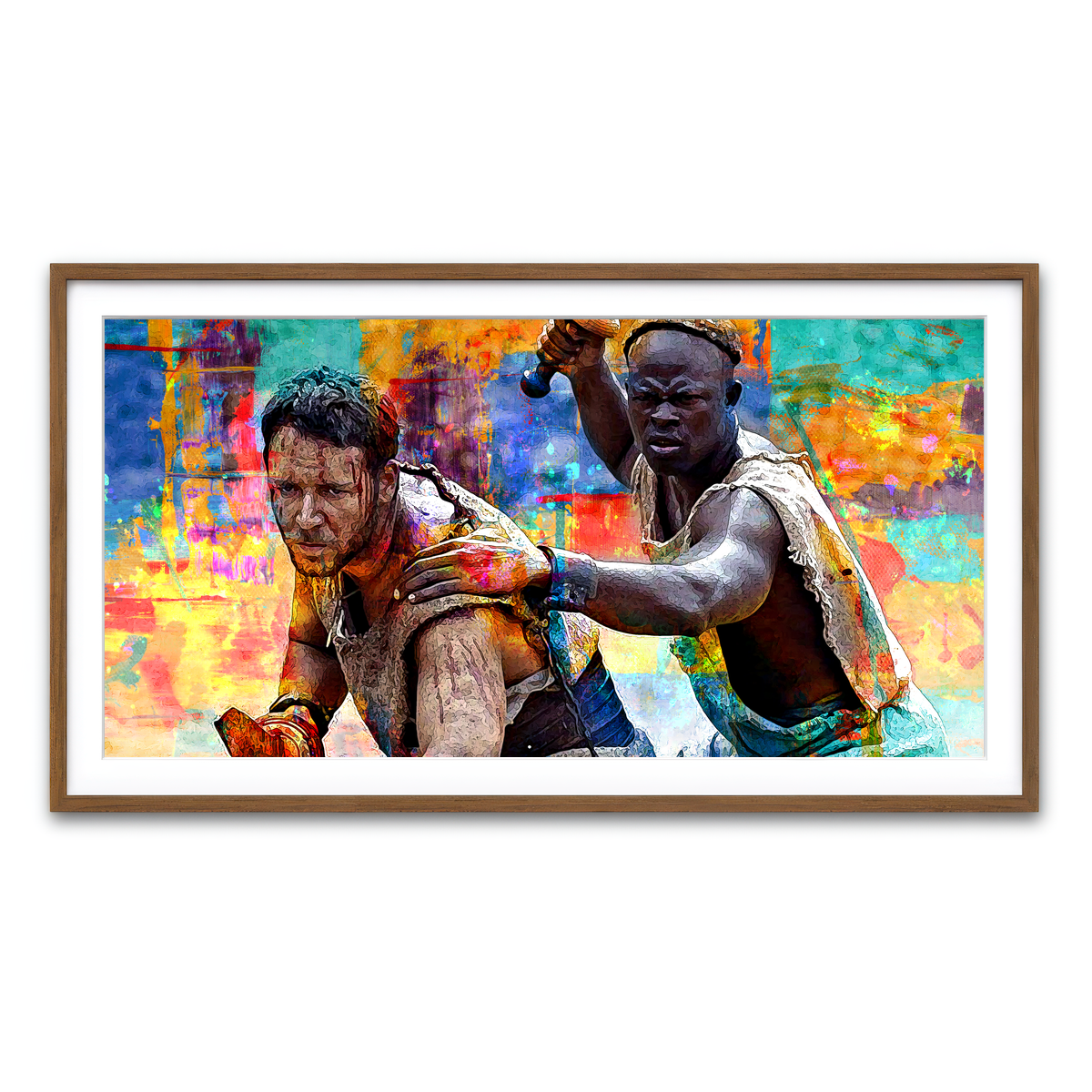 Framed Print 2x1 Walnut