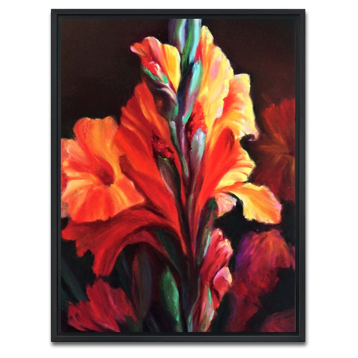 AUTO-MOCKUP WHITE | Glads | 1 Piece | Black Framed Canvas | group=3x4