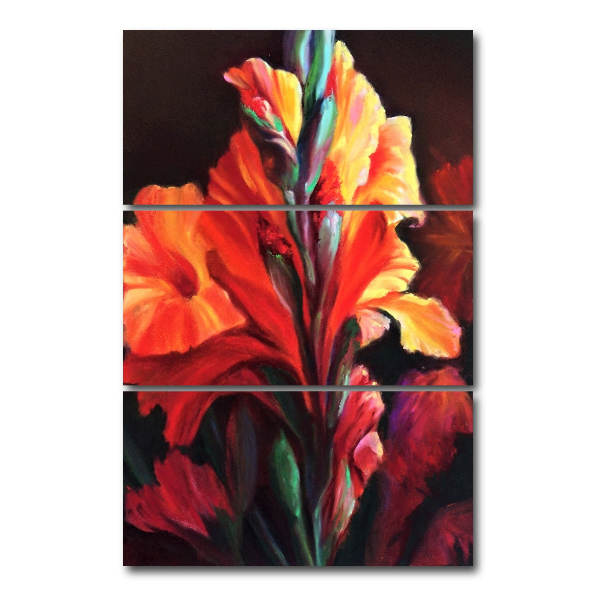 AUTO-MOCKUP WHITE | Glads | 3 Piece | Gallery Wrap Canvas | group=12x24_stacked