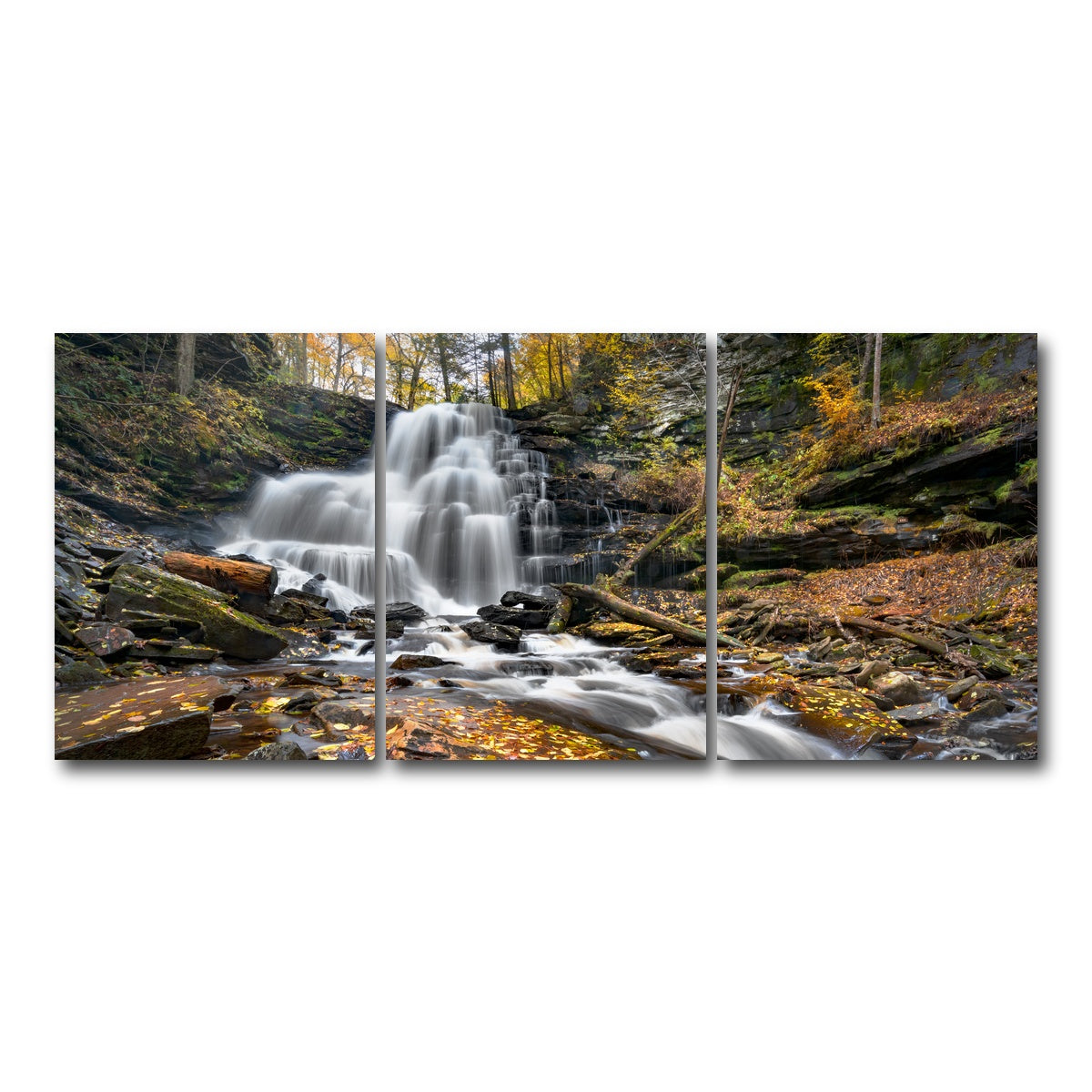 AUTO-MOCKUP WHITE | Glass Half Full | 3 Piece | Gallery Wrap Canvas | group=18x24