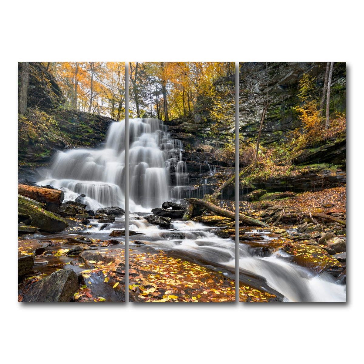 AUTO-MOCKUP WHITE | Glass Half Full | 3 Piece | Gallery Wrap Canvas | group=8x18