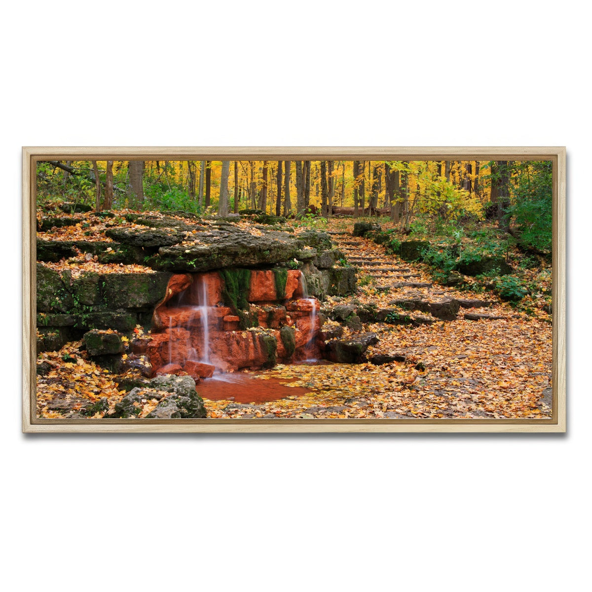 AUTO-MOCKUP WHITE | Glen Helen Nature Preserve | 1 Piece | Natural Framed Canvas | group=2x1