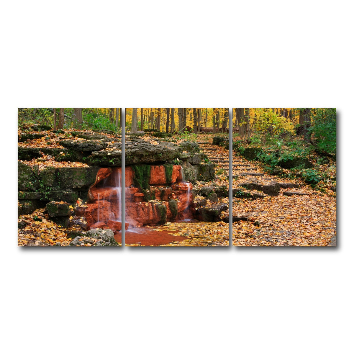 AUTO-MOCKUP WHITE | Glen Helen Nature Preserve | 3 Piece | Gallery Wrap Canvas | group=18x24