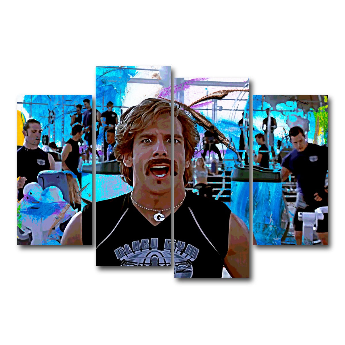 AUTO-MOCKUP WHITE | Globo Gym | 4 Piece | Gallery Wrap Canvas | group=4_short