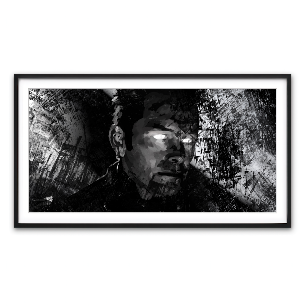 Framed Print 2x1 Black