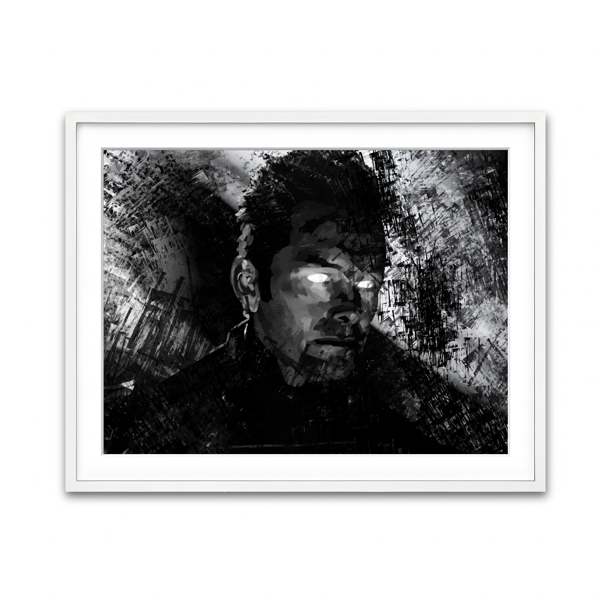 Framed Print 4x3 White
