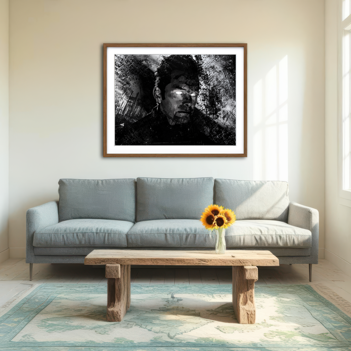 AUTO-MOCKUP ROOM | Glow Wall Art