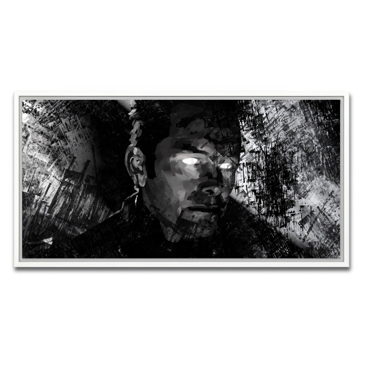 AUTO-MOCKUP WHITE | Glow | 1 Piece | White Framed Canvas | group=2x1