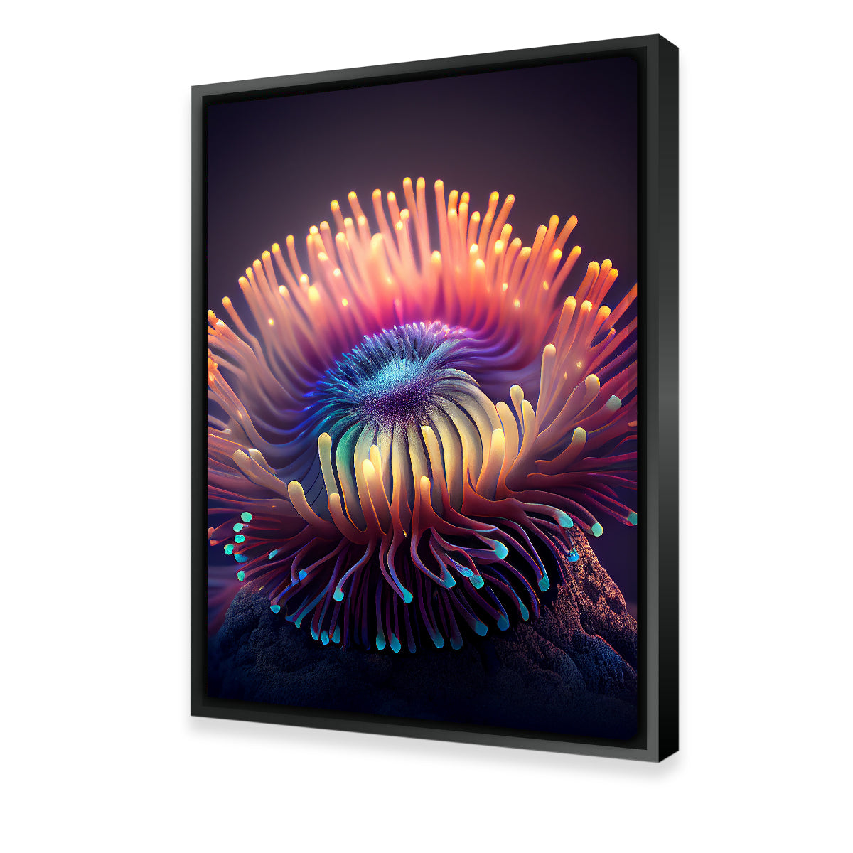 Glowing Sea Anemone Wall Art