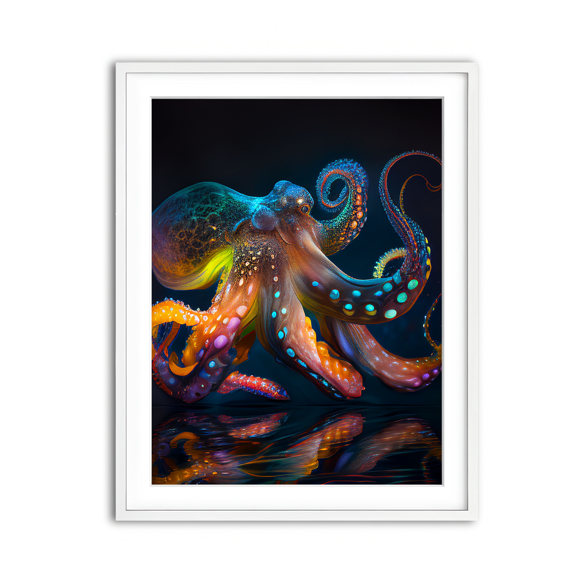 Framed Print 3x4 White
