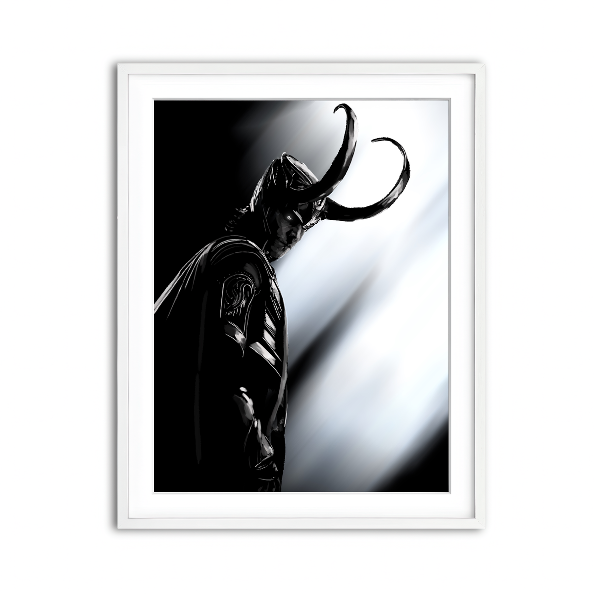 Framed Print 3x4 White
