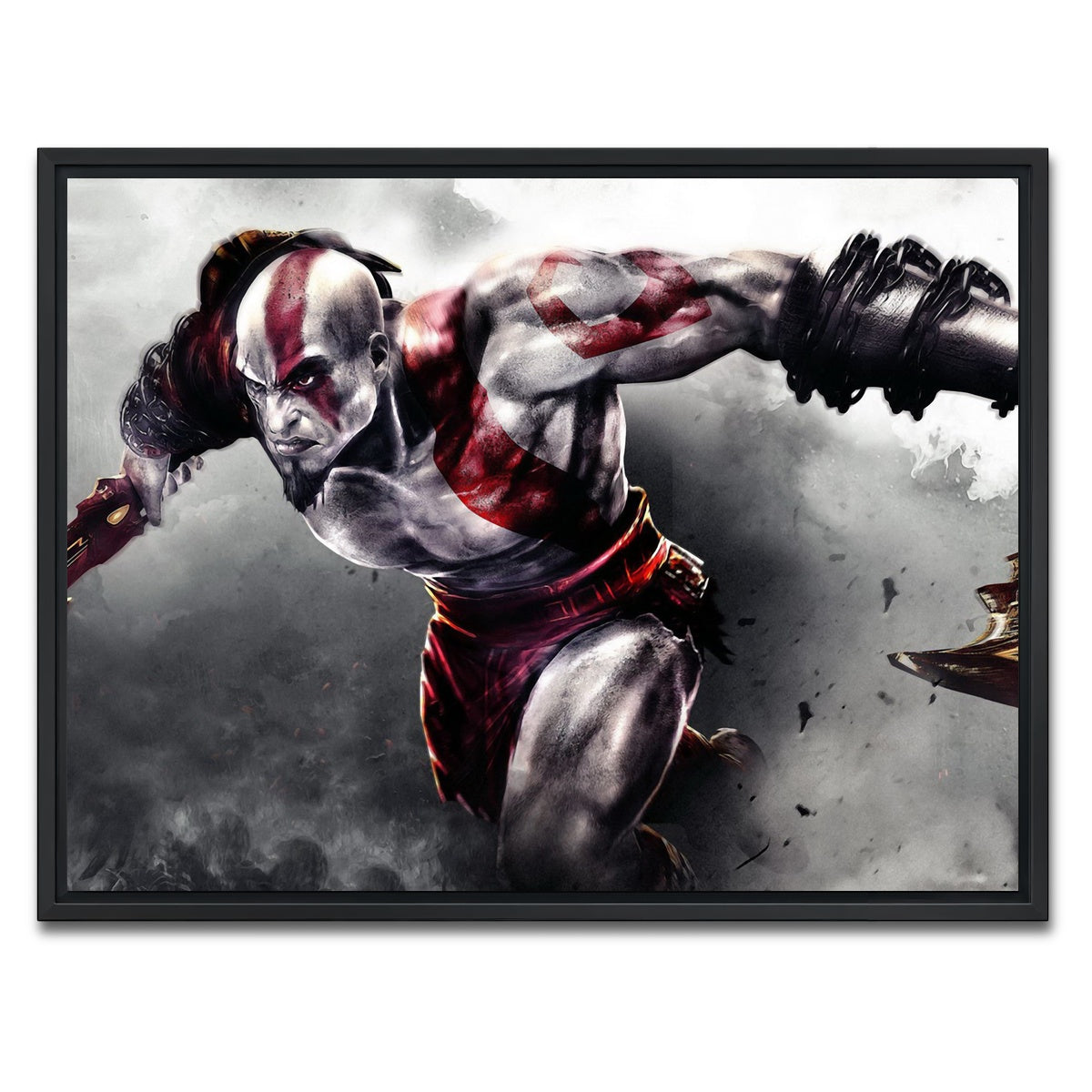 AUTO-MOCKUP WHITE | God of War | 1 Piece | Black Framed Canvas | group=4x3