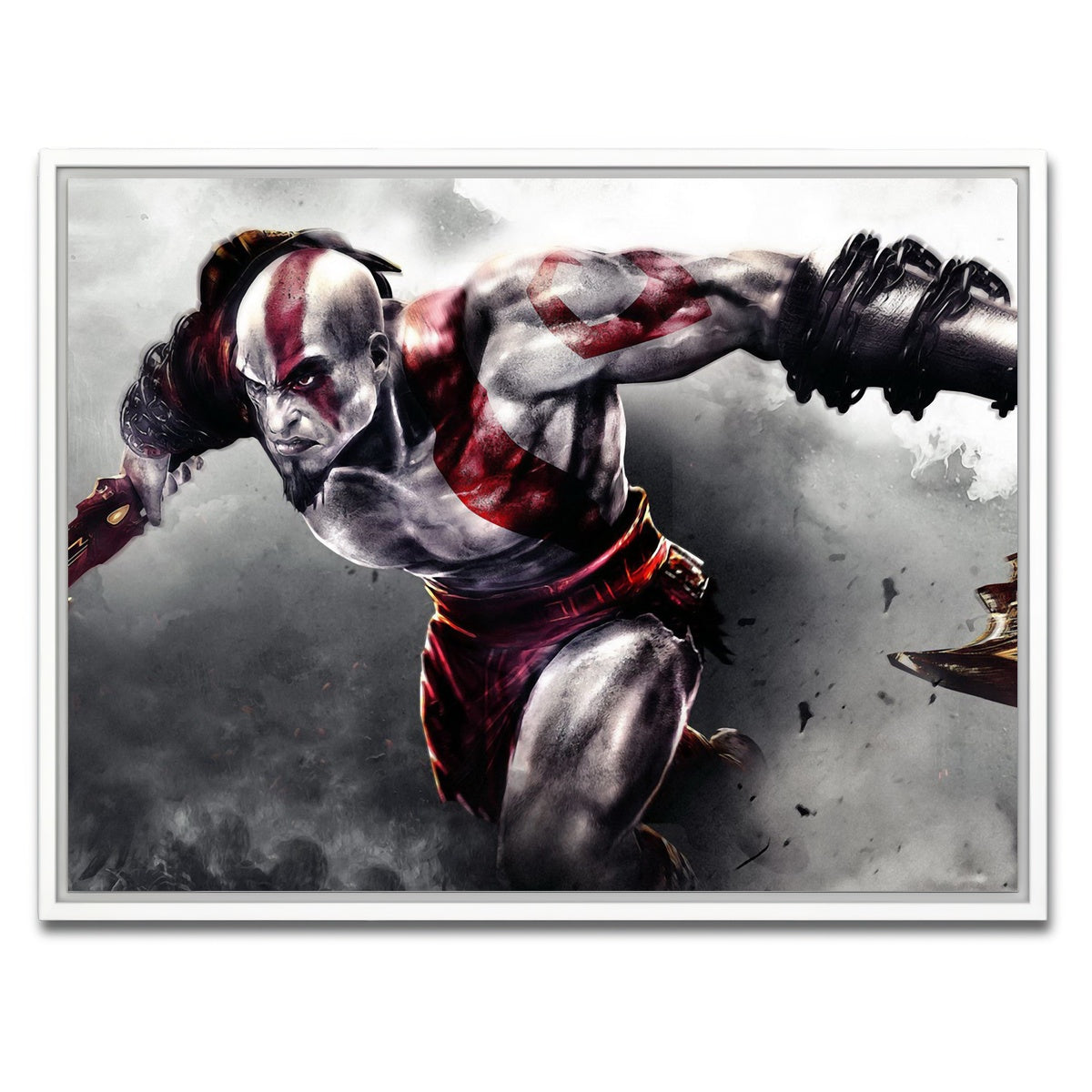 AUTO-MOCKUP WHITE | God of War | 1 Piece | White Framed Canvas | group=4x3