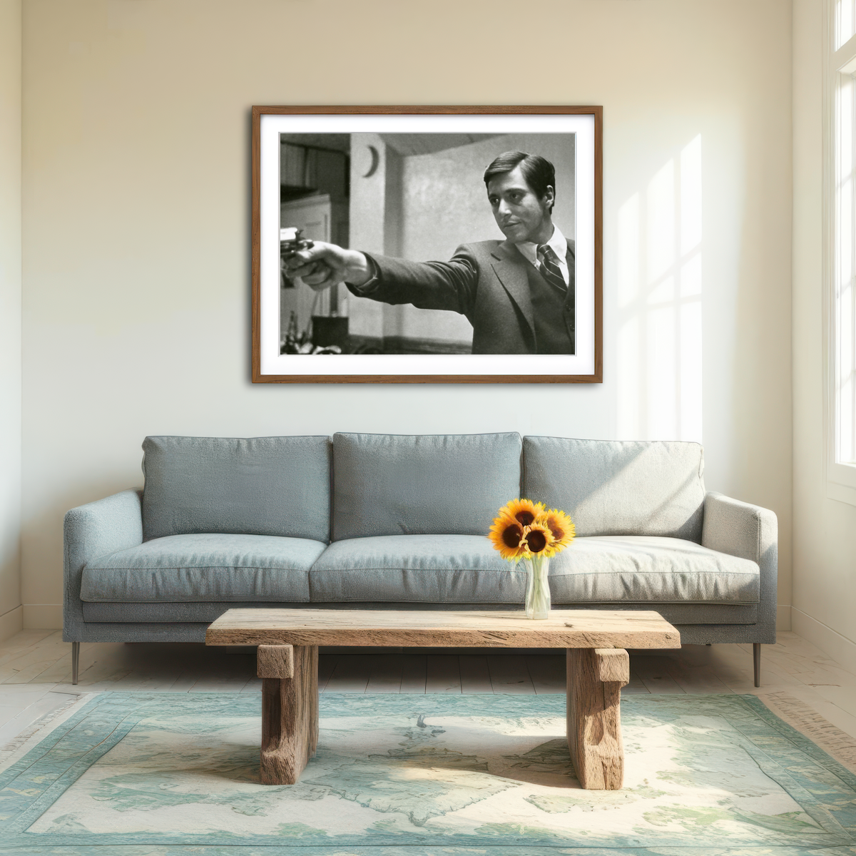 AUTO-MOCKUP ROOM | Godfather Michael Wall Art