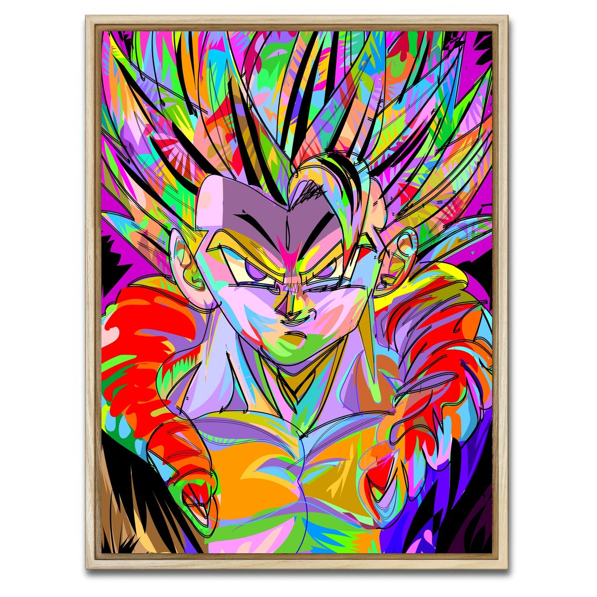 AUTO-MOCKUP WHITE | Goku Hari | 1 Piece | Natural Framed Canvas | group=3x4