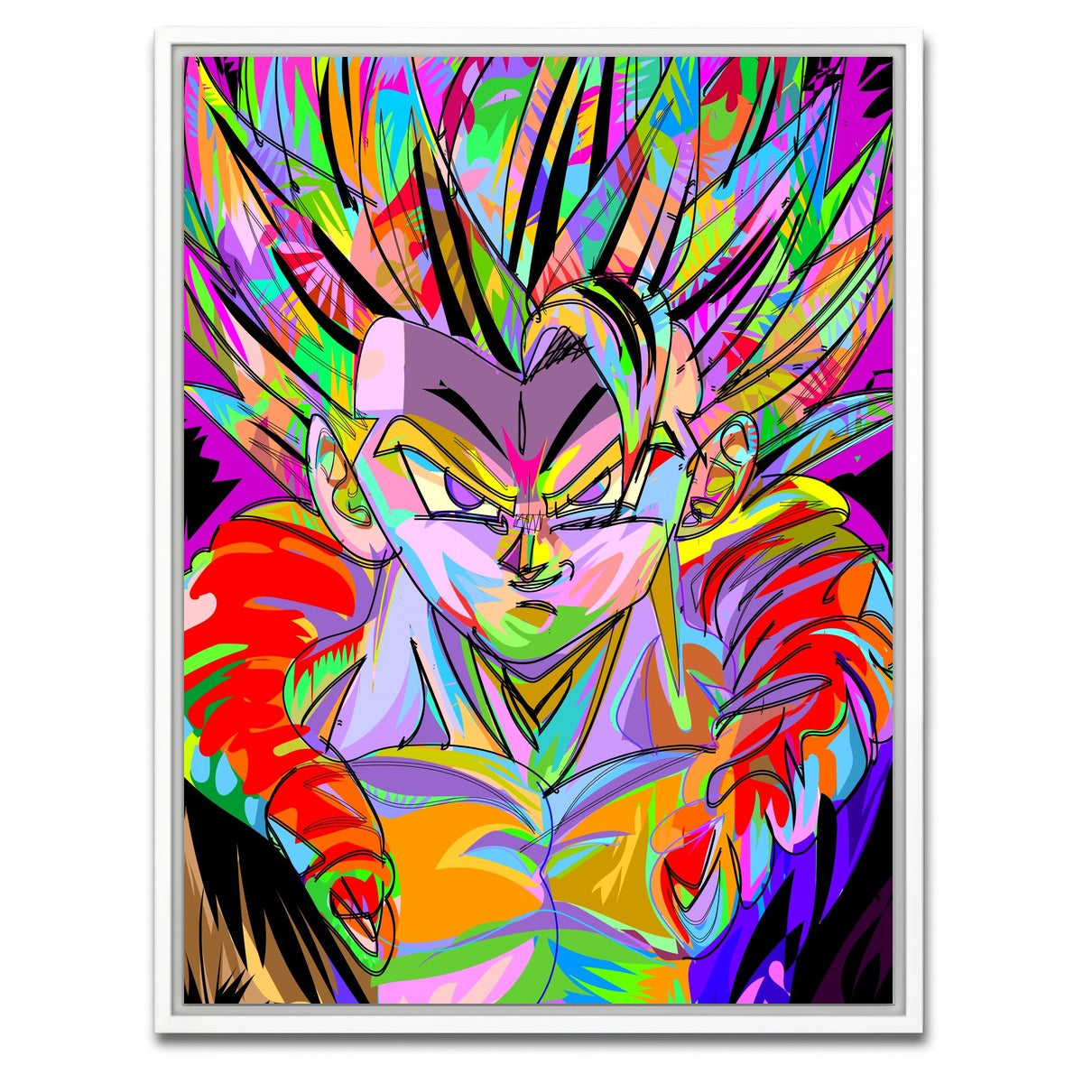 AUTO-MOCKUP WHITE | Goku Hari | 1 Piece | White Framed Canvas | group=3x4