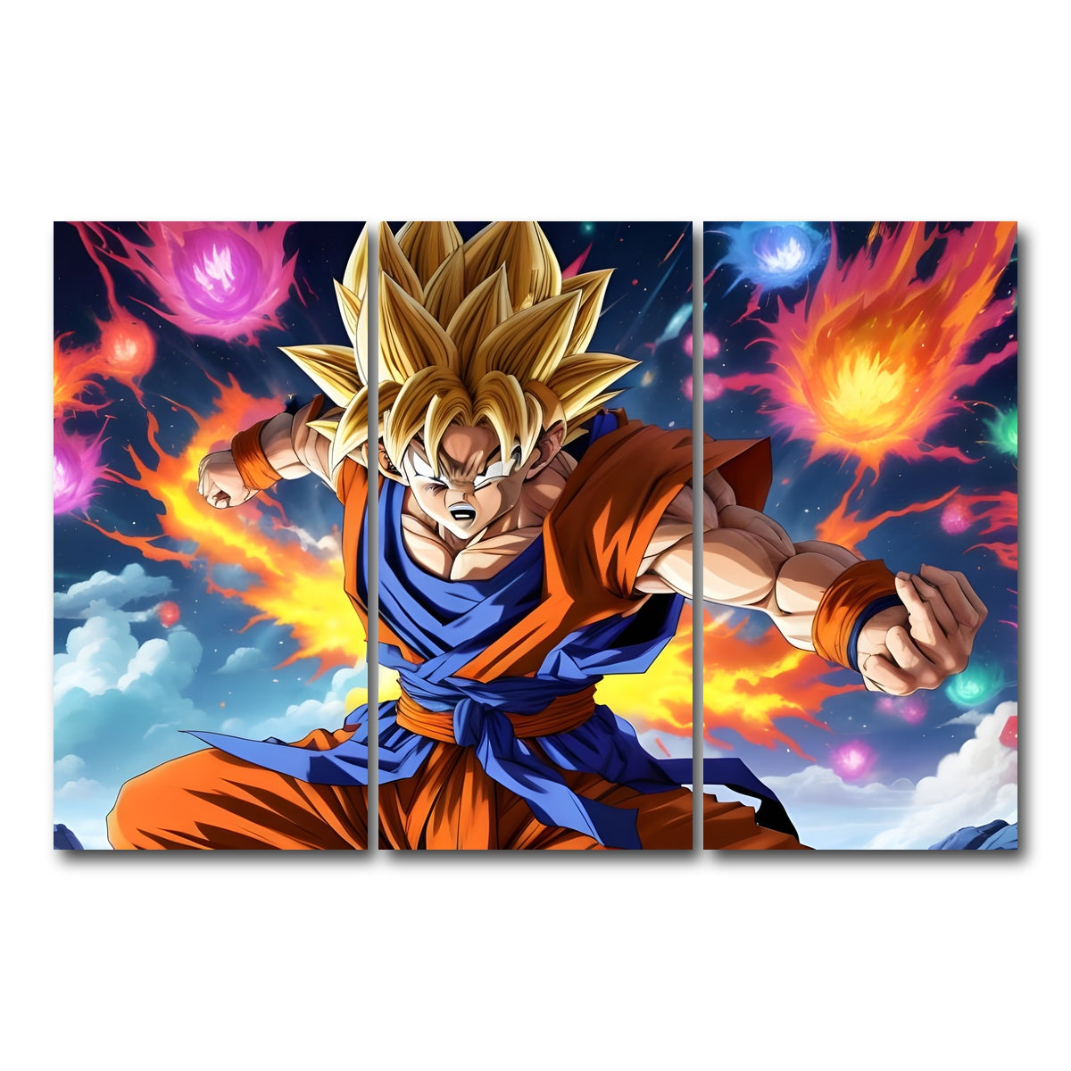 AUTO-MOCKUP WHITE | Goku Speed | 3 Piece | Gallery Wrap Canvas | group=12x24