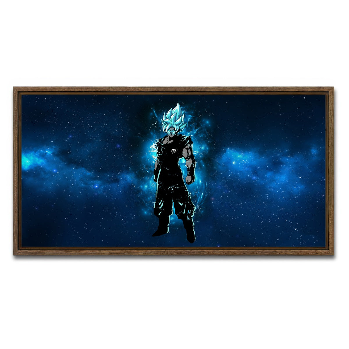 AUTO-MOCKUP WHITE | Goku | 1 Piece | Walnut Framed Canvas | group=2x1