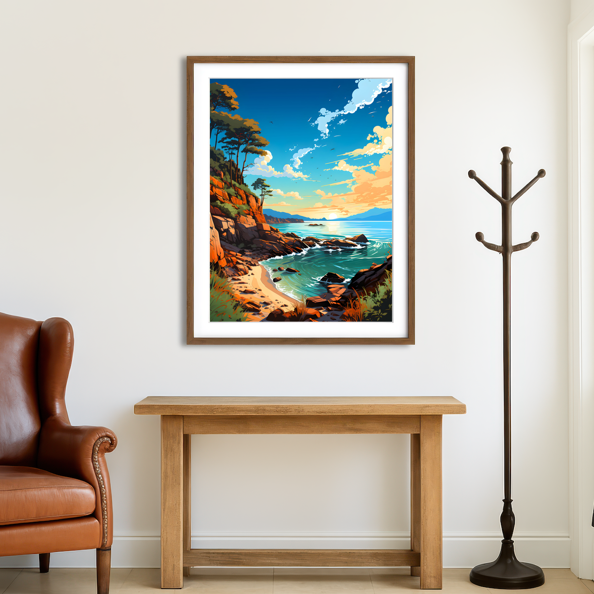 AUTO-MOCKUP ROOM | Gold Coast Beach Wall Art