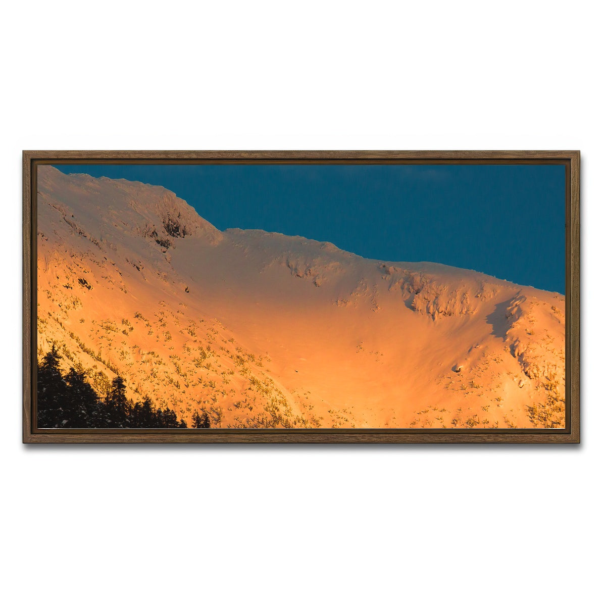AUTO-MOCKUP WHITE | Gold Crest | 1 Piece | Walnut Framed Canvas | group=2x1
