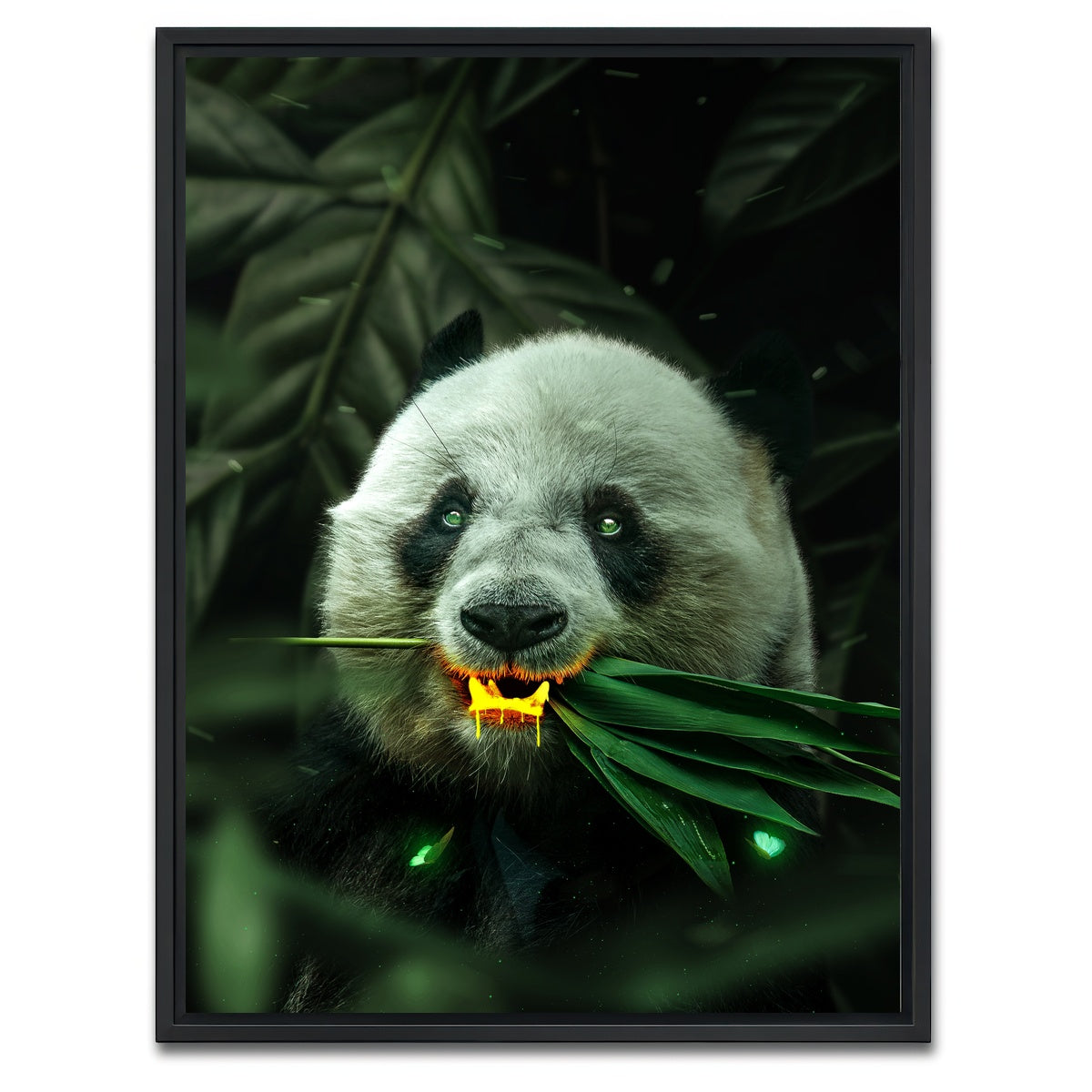 AUTO-MOCKUP WHITE | Gold Panda | 1 Piece | Black Framed Canvas | group=3x4