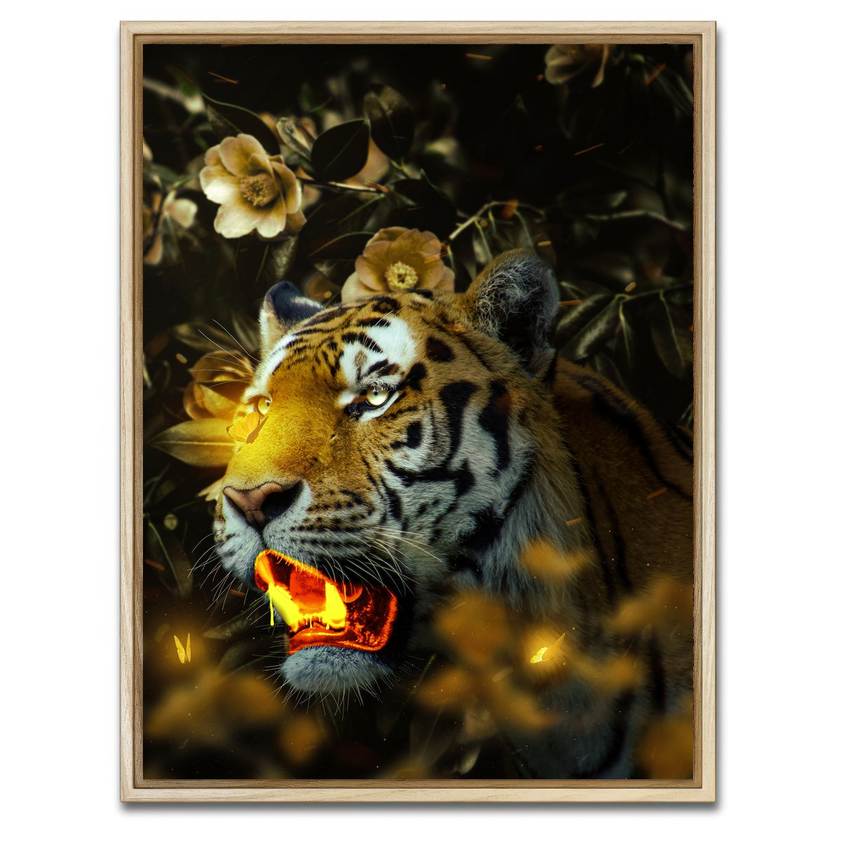 AUTO-MOCKUP WHITE | Gold Tiger | 1 Piece | Natural Framed Canvas | group=3x4