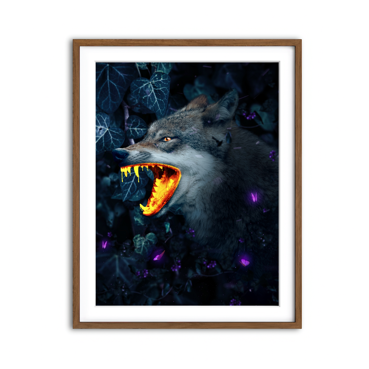 Framed Print 3x4 Walnut