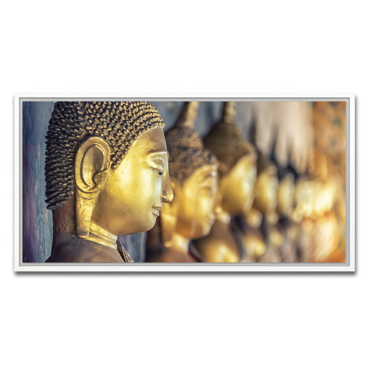 AUTO-MOCKUP WHITE | Golden Buddha | 1 Piece | White Framed Canvas | group=2x1