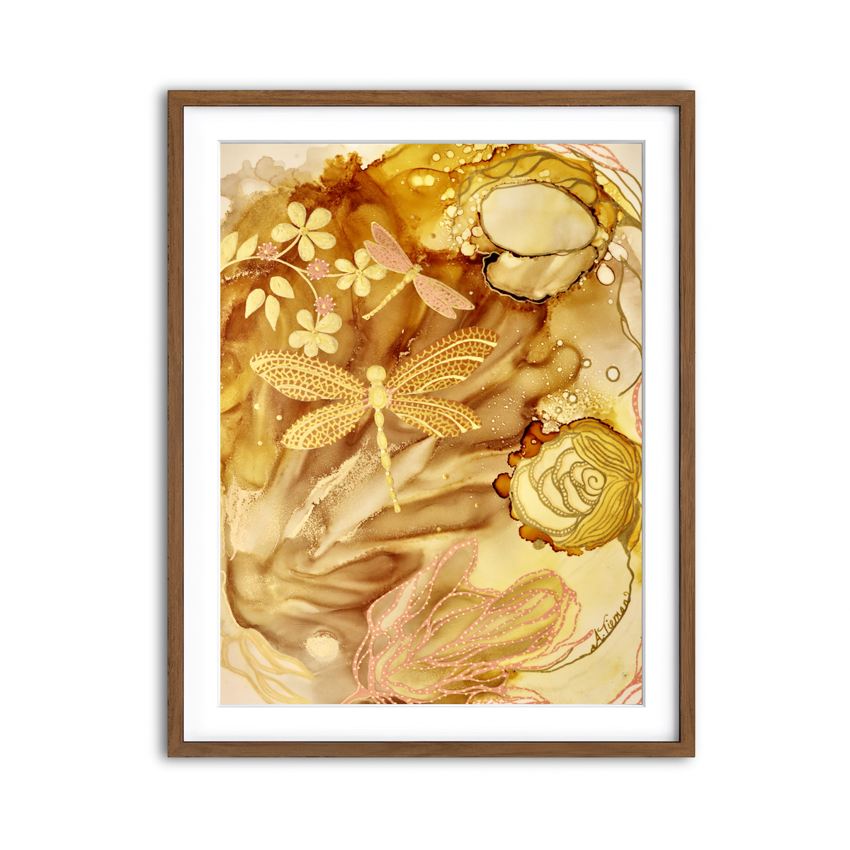 Framed Print 3x4 Walnut